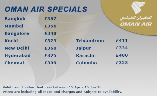 Oman Air Specials